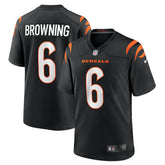 Jake Browning Cincinnati Bengals Game Jersey - Black - Nike