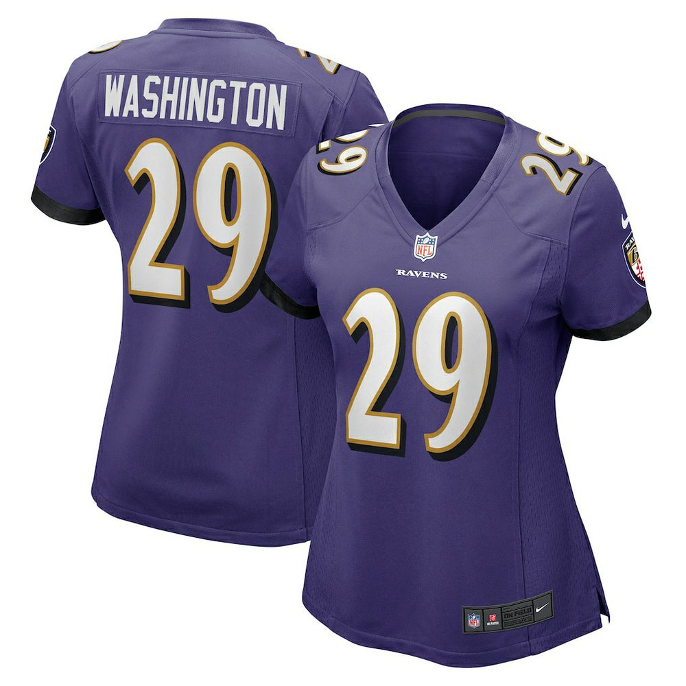 Ar'Darius Washington Baltimore Ravens Women's Player Game Jersey - Purple - Nike