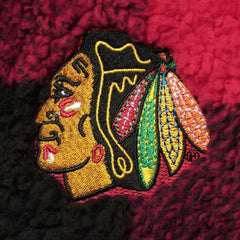Chicago Blackhawks G-III 4Her by Carl Banks Women's Plaid Sherpa Quarter-Zip Jacket - Red/Black | NHL sale