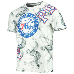 Philadelphia 76ers FISLL Asymmetric Bold Smoke T-Shirt White/Black