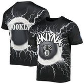 Brooklyn Nets FISLL Tornado Bolt T-Shirt Black