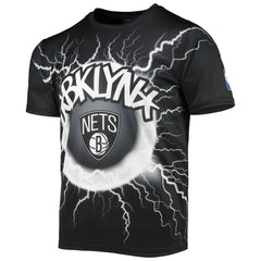 Brooklyn Nets FISLL Tornado Bolt T-Shirt Black