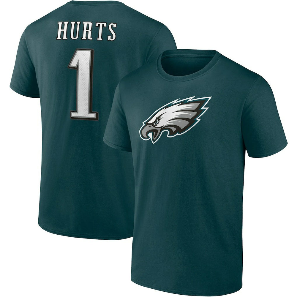 Jalen Hurts Philadelphia Eagles Player Icon T-Shirt - Midnight Green - Fanatics