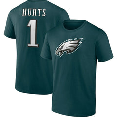 Jalen Hurts Philadelphia Eagles Player Icon T-Shirt - Midnight Green - Fanatics