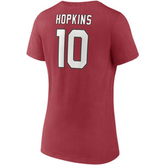 DeAndre Hopkins Arizona Cardinals Women's Player Icon Name & Number V-Neck T-Shirt - Cardinal - Fanatics