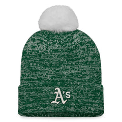 Athletics Fanatics Women's Iconic Cuffed Knit Hat with Pom for sale