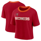 Tampa Bay Buccaneers Women's High Hip Fashion Cropped Top - Red - Nike