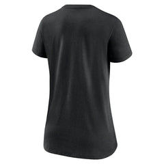 Cincinnati Bengals Women's Lock Up Tri-Blend V-Neck T-Shirt - Heathered Black - Nike