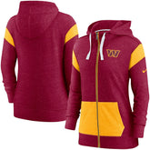 Washington Commanders Women's Monaco Lightweight Full-Zip Hoodie - Burgundy/Gold - Nike
