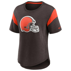 Cleveland Browns Women's Primary Logo Fashion Top - Brown - Nike