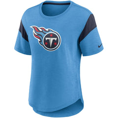 Tennessee Titans Women's Primary Logo Fashion Top - Light Blue - Nike