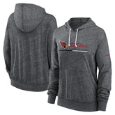 Arizona Cardinals Women's Team Spirit Gym Vintage Lightweight Hoodie Top - Heather Charcoal - Nike