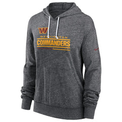 Washington Commanders Women's Team Spirit Gym Vintage Lightweight Hoodie Top - Heather Charcoal - Nike