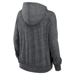 New York Jets Women's Team Spirit Gym Vintage Lightweight Hoodie Top - Heather Charcoal - Nike