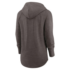 Cleveland Browns Women's Minimal Statement Lightweight Raglan Funnel Neck Pullover Hoodie - Brown - Nike