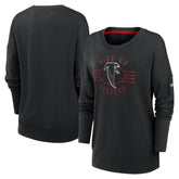 Atlanta Falcons Women's Rewind Playback Icon Performance Pullover Sweatshirt - Black - Nike