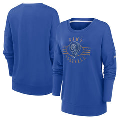 Los Angeles Rams Women's Rewind Playback Icon Performance Pullover Sweatshirt - Royal - Nike