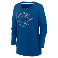 Indianapolis Colts Women's Rewind Playback Icon Performance Pullover Sweatshirt - Royal - Nike
