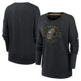 New Orleans Saints Women's Rewind Playback Icon Performance Pullover Sweatshirt - Black - Nike