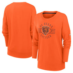 Chicago Bears Women's Rewind Playback Icon Performance Pullover Sweatshirt - Orange - Nike