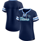 Tennessee Titans Women's Original State Lace-Up T-Shirt - Navy - Fanatics