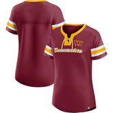 Washington Commanders Women's Original State Lace-Up T-Shirt - Burgundy - Fanatics