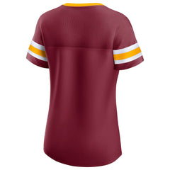 Washington Commanders Women's Original State Lace-Up T-Shirt - Burgundy - Fanatics