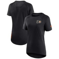 Philadelphia Flyers Fanatics Women's Authentic Pro Rink Raglan Tech T-Shirt - Black | Fanatics on sale