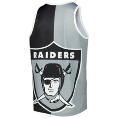 Bo Jackson Las Vegas Raiders Retired Player Graphic Tank Top - Black/Silver - Mitchell & Ness