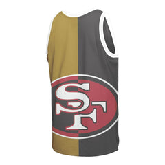 Joe Montana San Francisco 49ers Retired Player Graphic Tank Top - Black/Gold - Mitchell & Ness