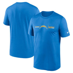 Los Angeles Chargers Horizontal Lockup Legend T-Shirt - Powder Blue - Nike