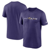 Baltimore Ravens Horizontal Lockup Legend T-Shirt - Purple - Nike