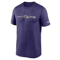 Baltimore Ravens Horizontal Lockup Legend T-Shirt - Purple - Nike