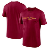 Washington Commanders Horizontal Lockup Legend T-Shirt - Burgundy - Nike