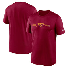 Washington Commanders Horizontal Lockup Legend T-Shirt - Burgundy - Nike