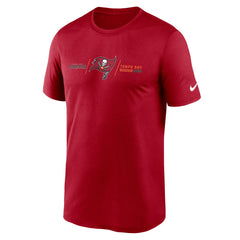 Tampa Bay Buccaneers Horizontal Lockup Legend Performance T-Shirt - Red - Nike
