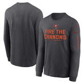 Tampa Bay Buccaneers Team Slogan Long Sleeve T-Shirt - Anthracite - Nike