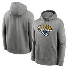 Jacksonville Jaguars Rewind Club Fleece Pullover Hoodie - Heathered Gray - Nike