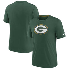 Green Bay Packers Rewind Playback Logo Tri-Blend T-Shirt - Green - Nike