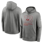 Tampa Bay Buccaneers City Code Club Fleece Pullover Hoodie - Heathered Gray - Nike