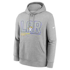 Los Angeles Rams City Code Club Fleece Pullover Hoodie - Heathered Gray - Nike
