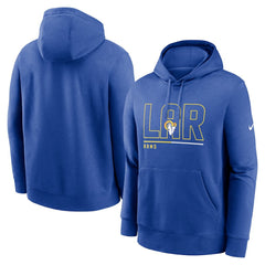 Los Angeles Rams City Code Club Fleece Pullover Hoodie - Royal - Nike