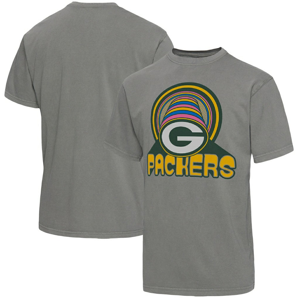 Green Bay Packers Junk Food Wonderland Infinity Vibe T-Shirt - Graphite - NFL
