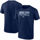 Tennessee Titans Big & Tall Music City Football Statement T-Shirt - Navy - Fanatics
