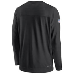 New Orleans Saints Sideline Lockup Performance Pullover Sweatshirt - Black - Nike