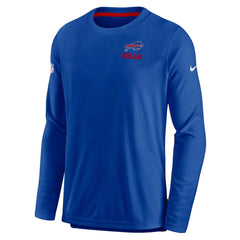 Buffalo Bills Sideline Lockup Performance Pullover Sweatshirt - Royal - Nike
