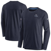 Tennessee Titans Sideline Lockup Performance Pullover Sweatshirt - Navy - Nike