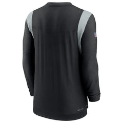 Las Vegas Raiders Sideline Tonal Logo Performance Player Long Sleeve T-Shirt - Black - Nike