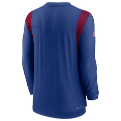 New York Giants Sideline Tonal Logo Performance Player Long Sleeve T-Shirt - Royal - Nike