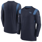 Tennessee Titans Sideline Tonal Logo Performance Player Long Sleeve T-Shirt - Navy - Nike